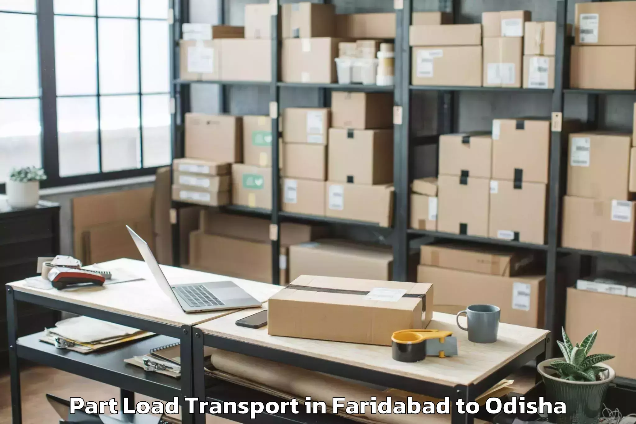 Affordable Faridabad to Nimapara Part Load Transport